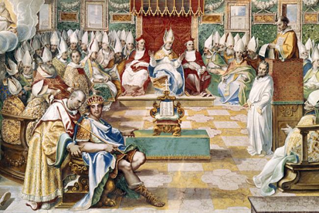 Opening of the Council of Nicaea (325) by Emperor Constantine I (the Great)