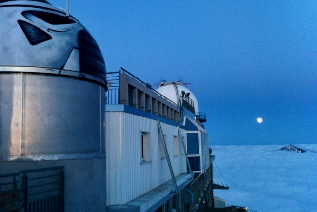 L’Observatoire du Pic du Midi de Bigorre dans les Hautes-Pyrénées, où Auriane a installé et entretenu des caméras d’observation des météores.