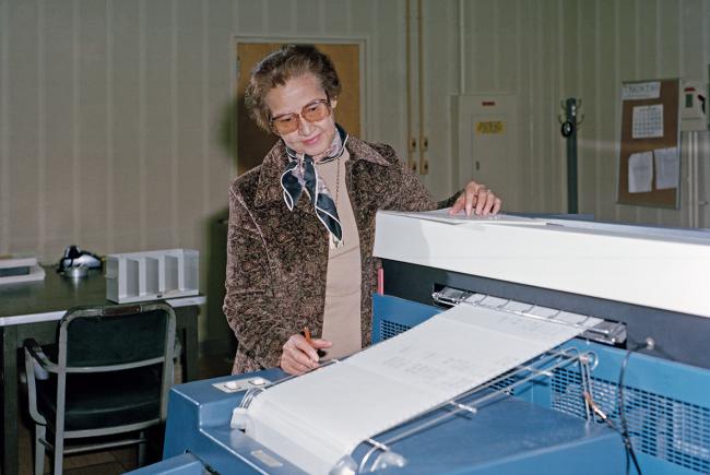 Ms. Johnson at the Langley Research Center in 1980.