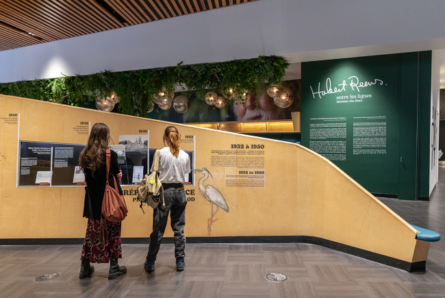 Exhibition Hubert Reeves between the lines at the Planétarium.