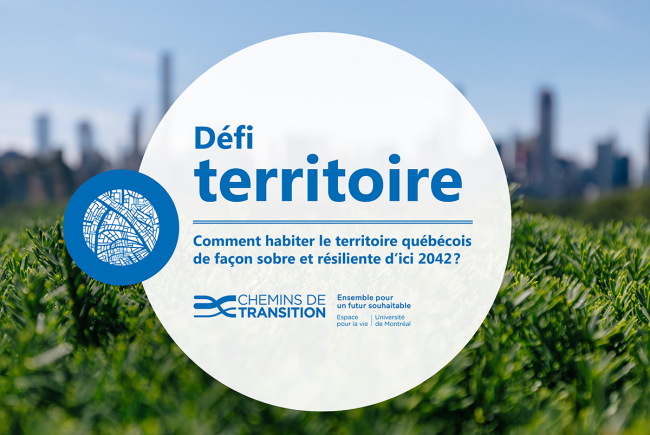 Couverture du rapport intitulé : Comment habiter le territoire québécois de façon sobre et résiliente d’ici 2042?