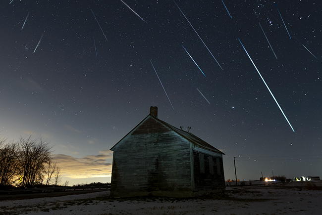 La pluie de météores des Géminides