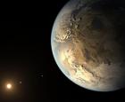 Vue d&#039;artiste de l&#039;exoplanète Kepler-186f