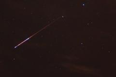 A shooting star, one of the Perseids