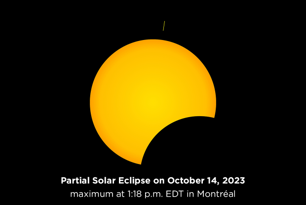 20231014 Partial solar eclipse in Montréal EN