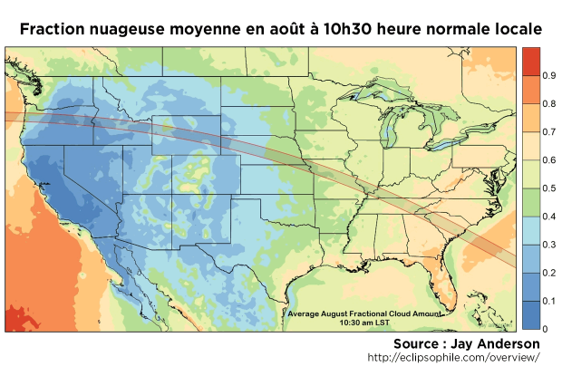 Fraction nuageuse moyenne août 10h30