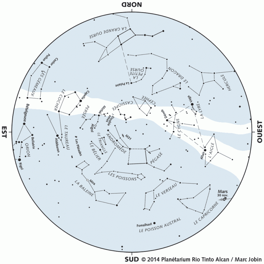 Nuit Des étoiles Imprimez Votre Carte Pour Scruter Le Ciel