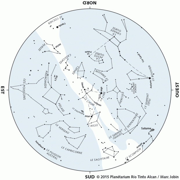 Ciel du mois - carte septembre 2015