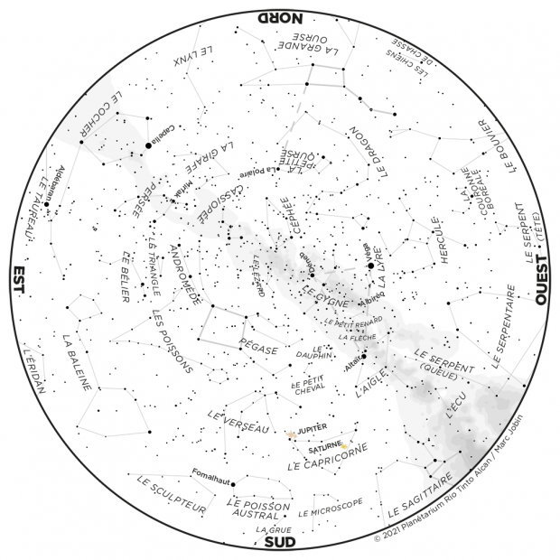 Ciel du mois - carte septembre 2021