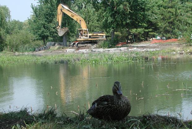 Construction du Jardin des Premières-Nations