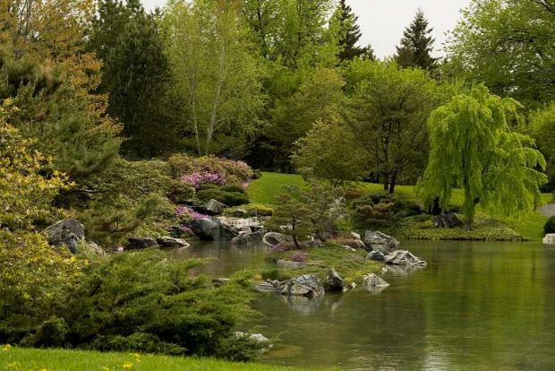 Water, an important element in a Japanese garden